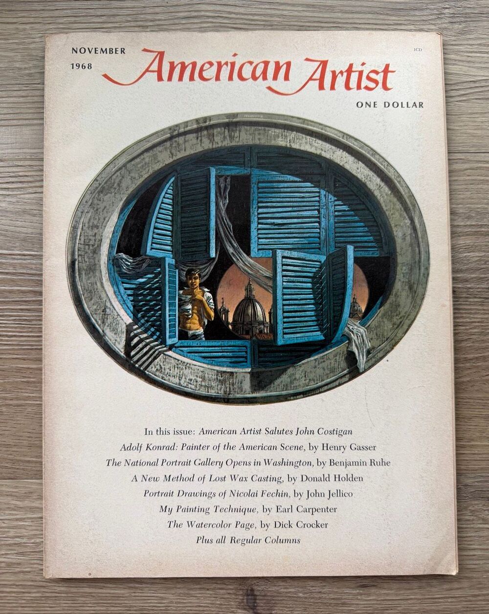 American Artist Magazine November 1968 John Costigan Adolf Konrad Nicolai Fechin